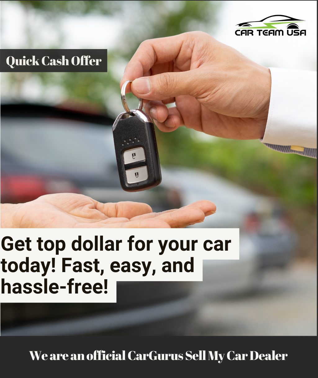 Sel your Car to us. We want to buy your car