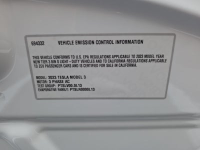 2023 Tesla Model 3 Base